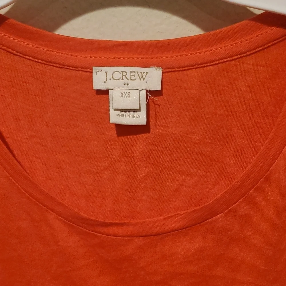 ❤ J CREW EMBROIDERED TANK TOP, 100% COTTON, XXS